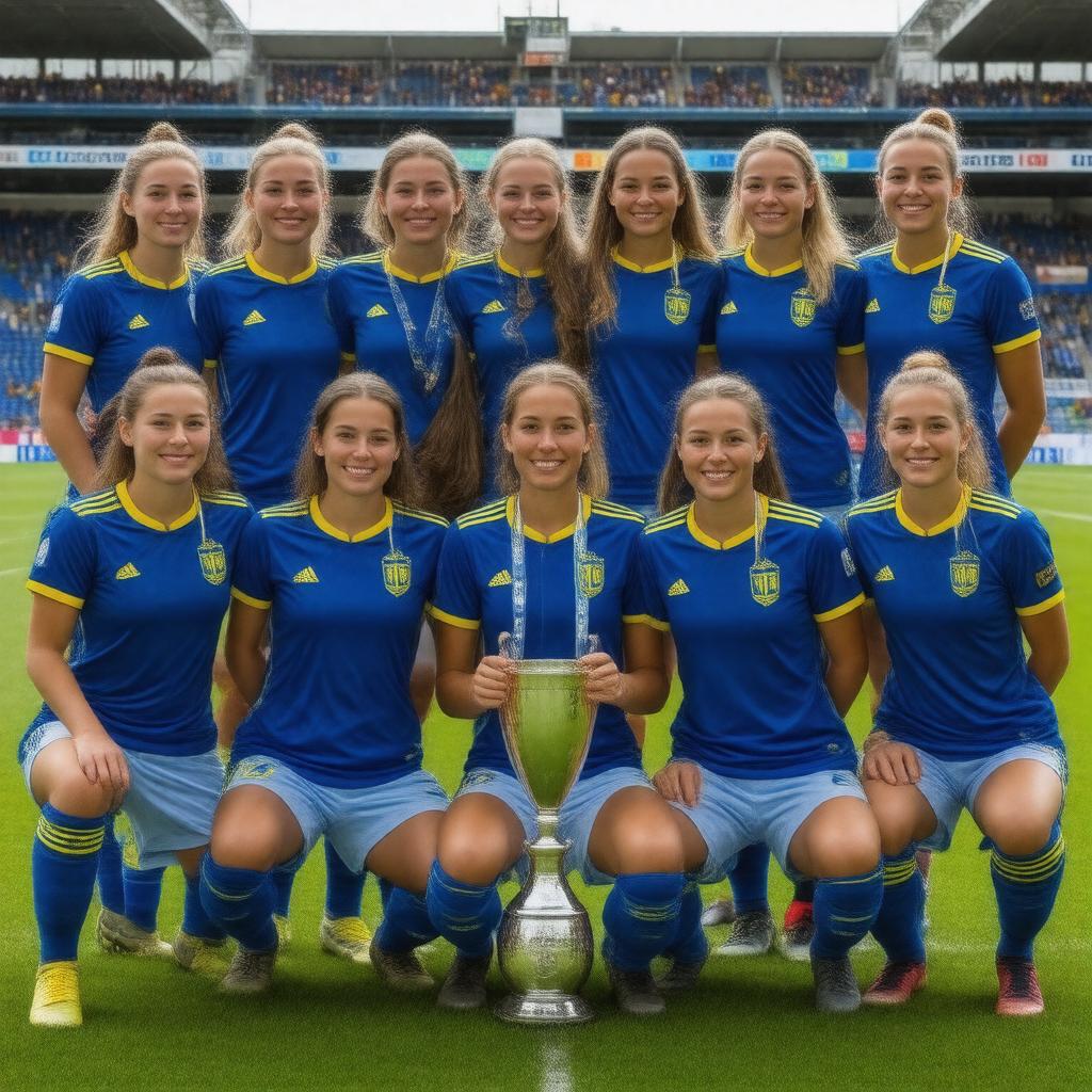AI-created image of Sweden women's soccer team