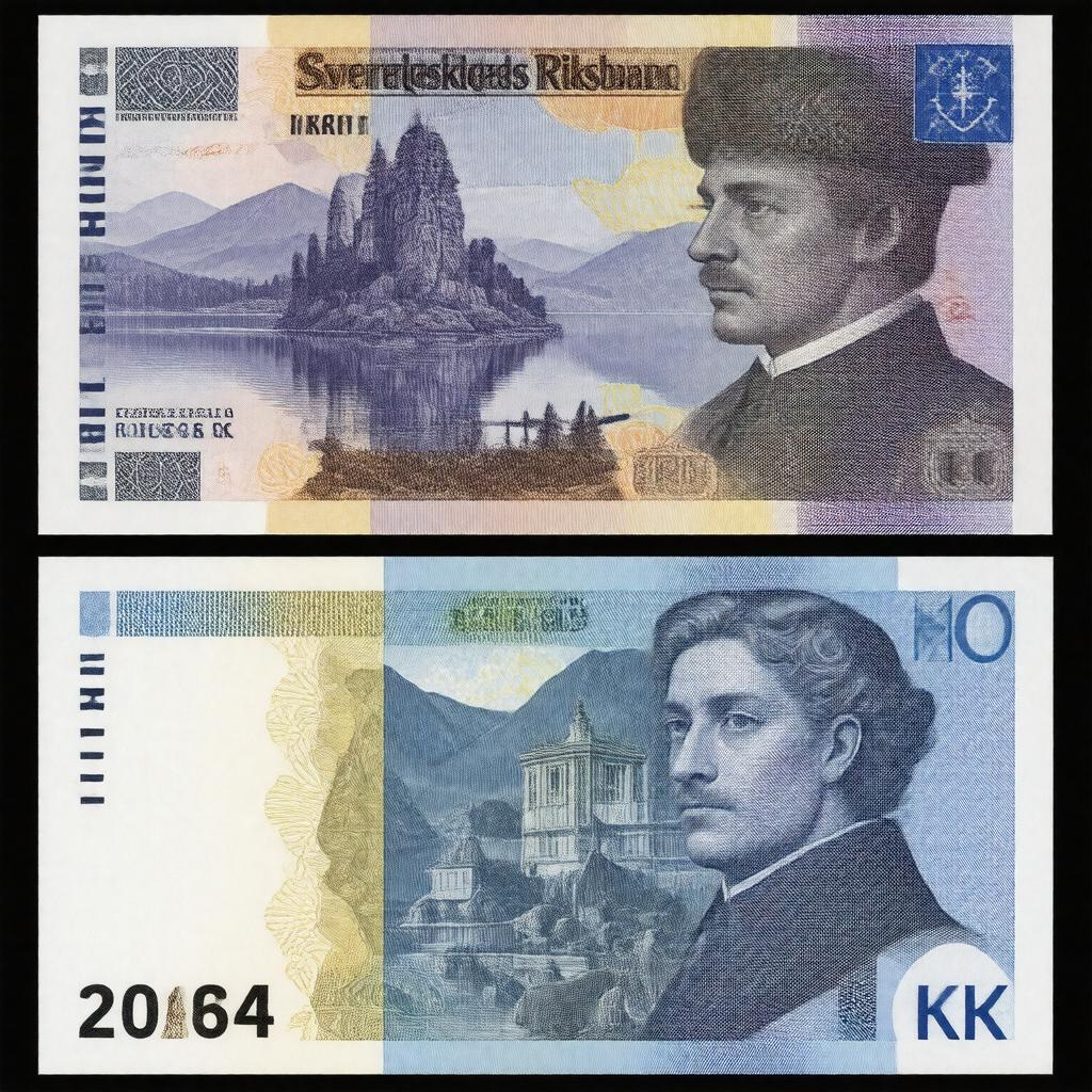 AI-created image of Swedish krona