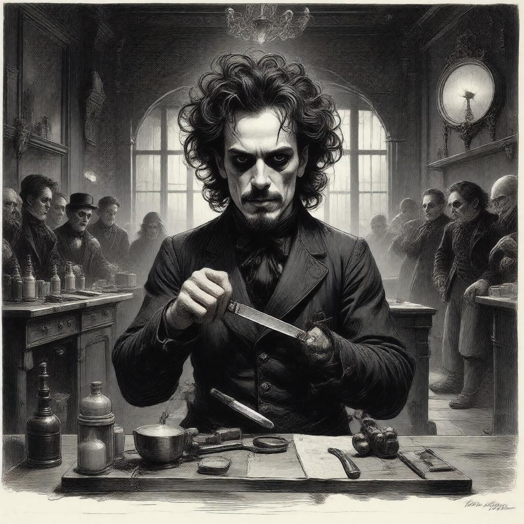AI-created image of Sweeney Todd