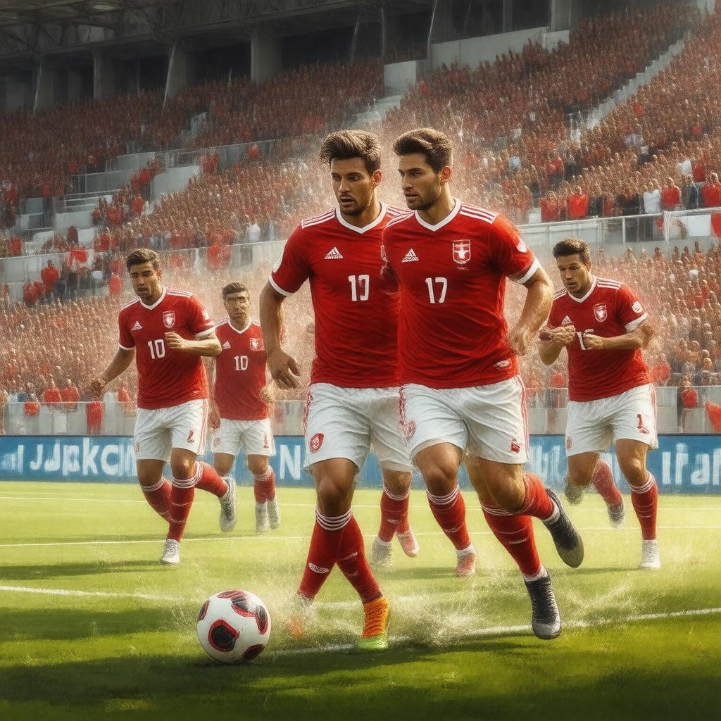 AI-created image of Switzerland national football team