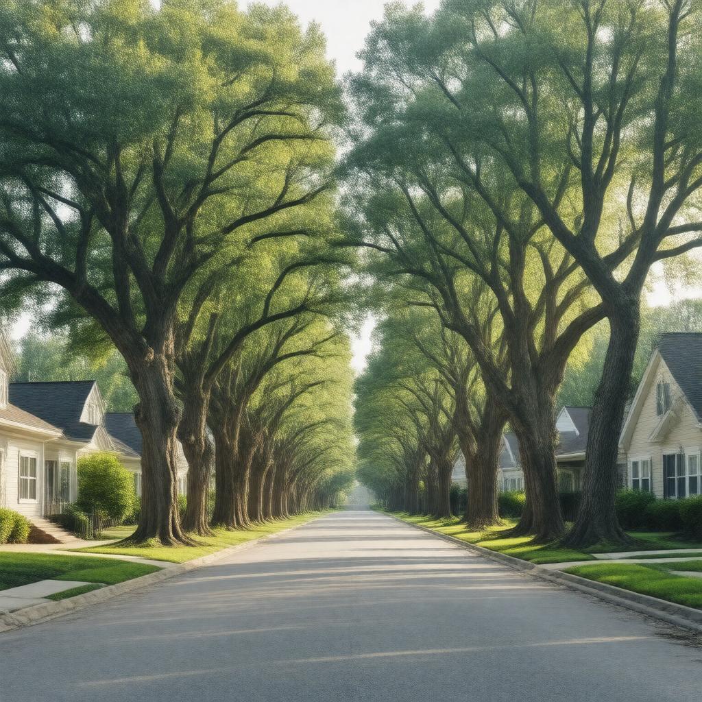 AI-created image of Sycamore Avenue