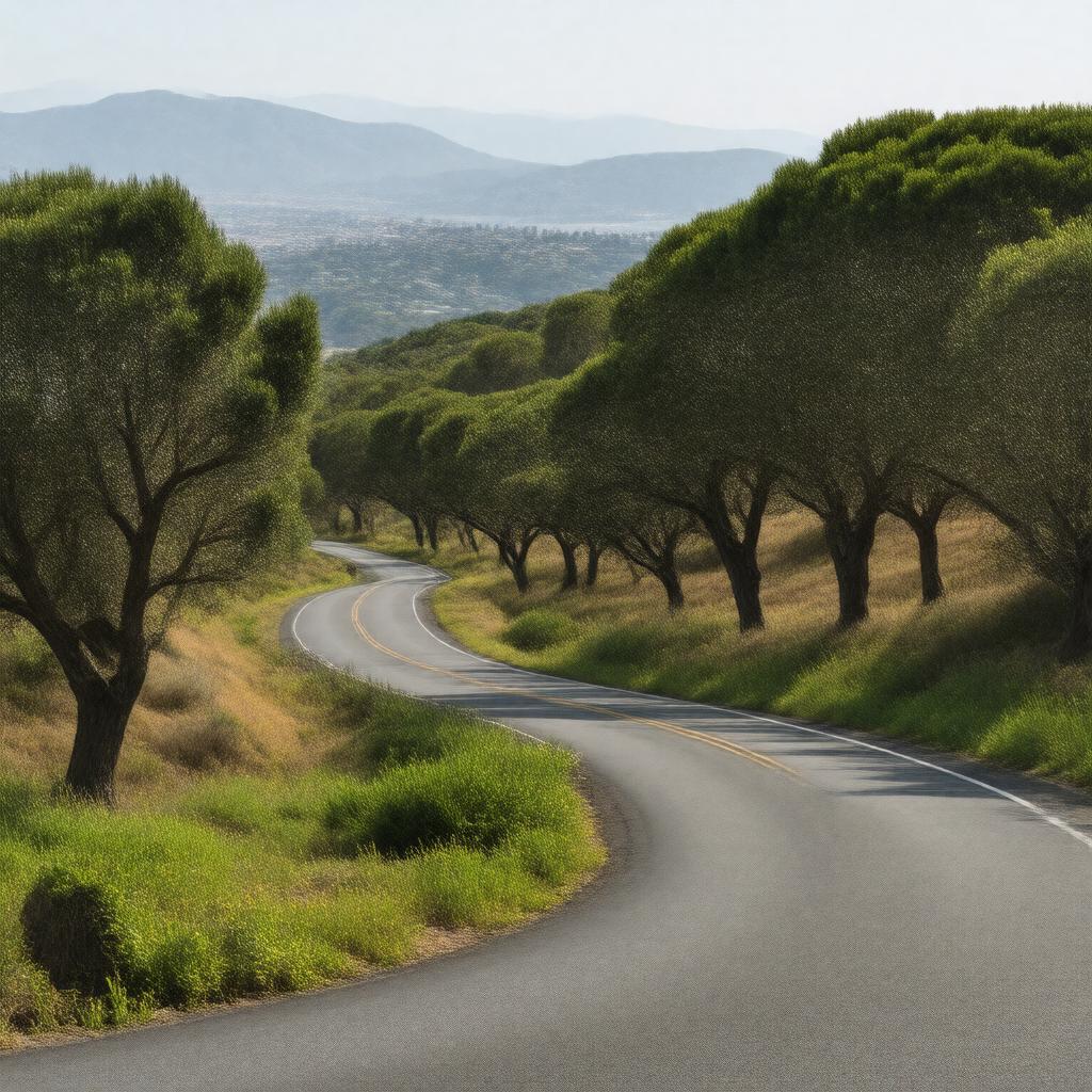 AI-created image of Sycamore Canyon Road