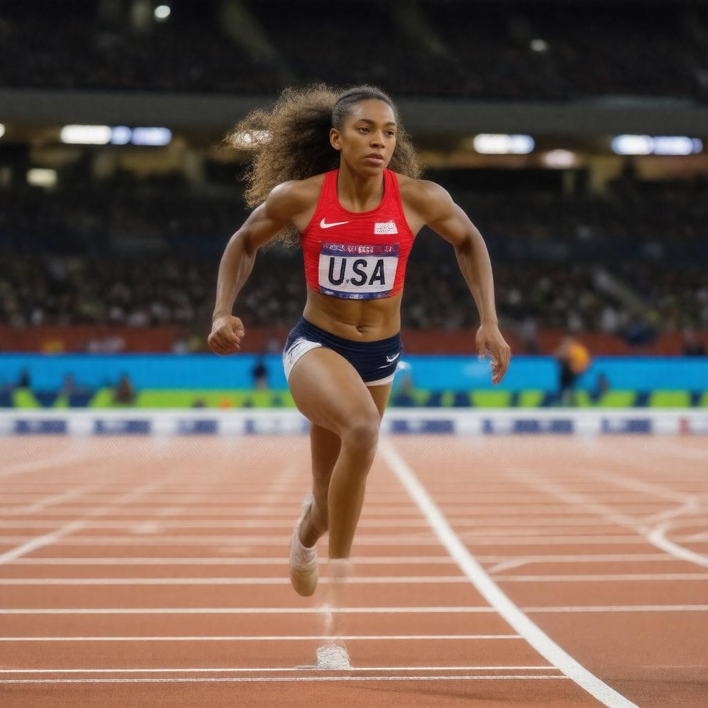 AI-created image of Sydney McLaughlin
