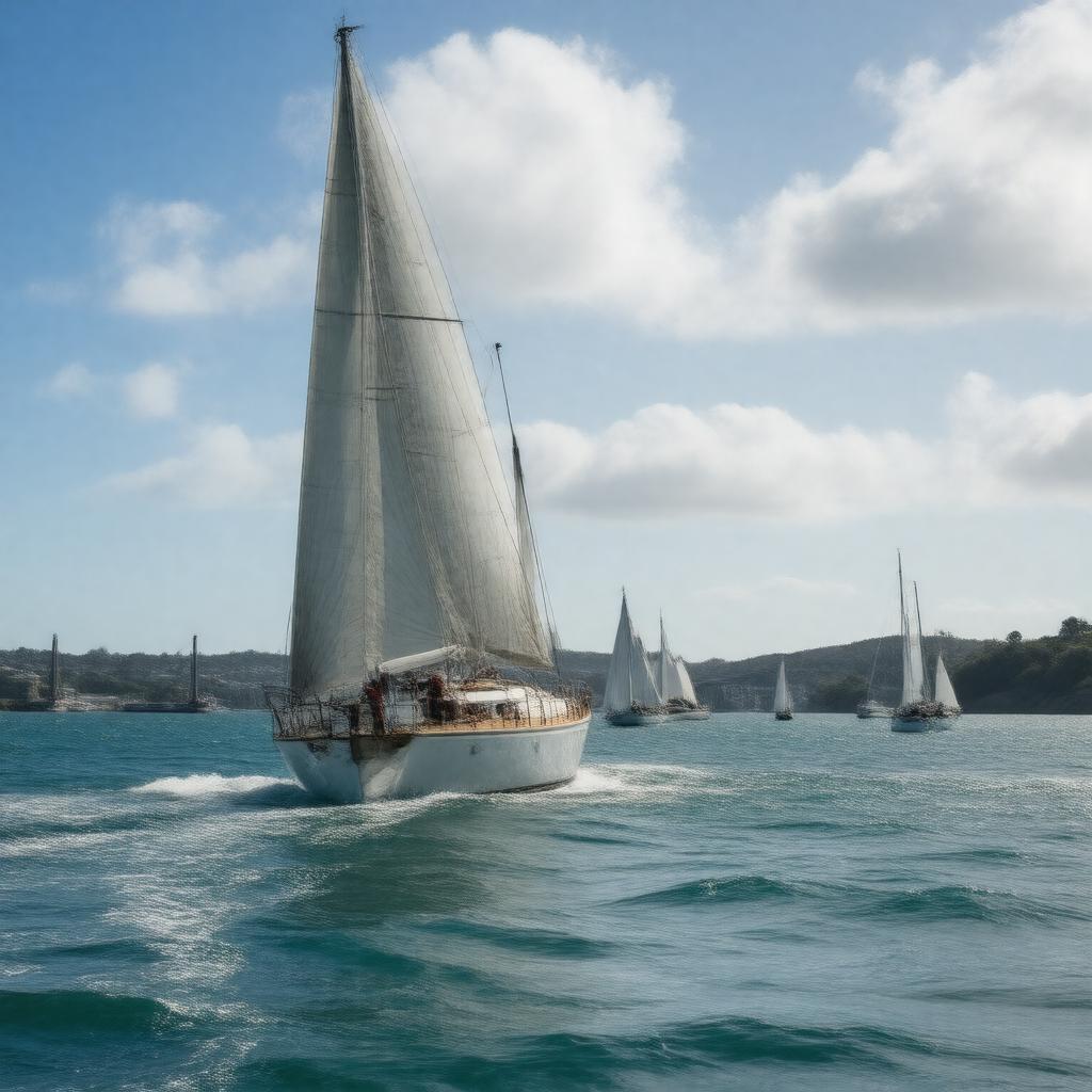 Click to view larger image AI-created image of Sydney to Hobart Yacht Race