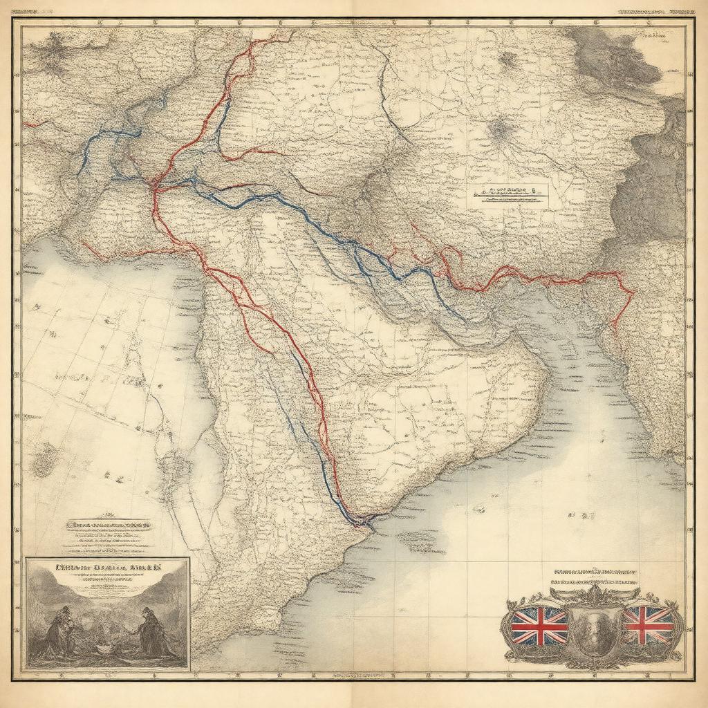 Click to view larger image AI-created image of Sykes–Picot Agreement