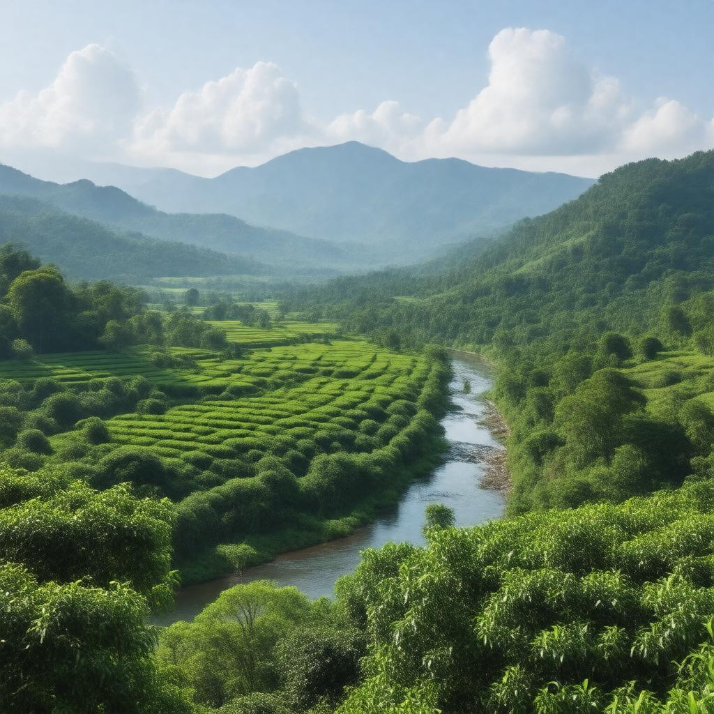 AI-created image of Sylhet District