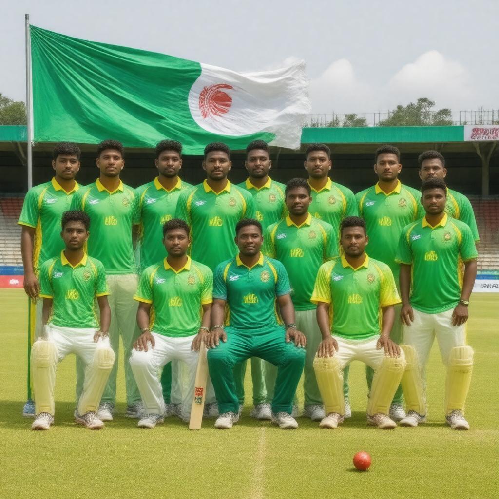 AI-created image of Sylhet Division cricket team