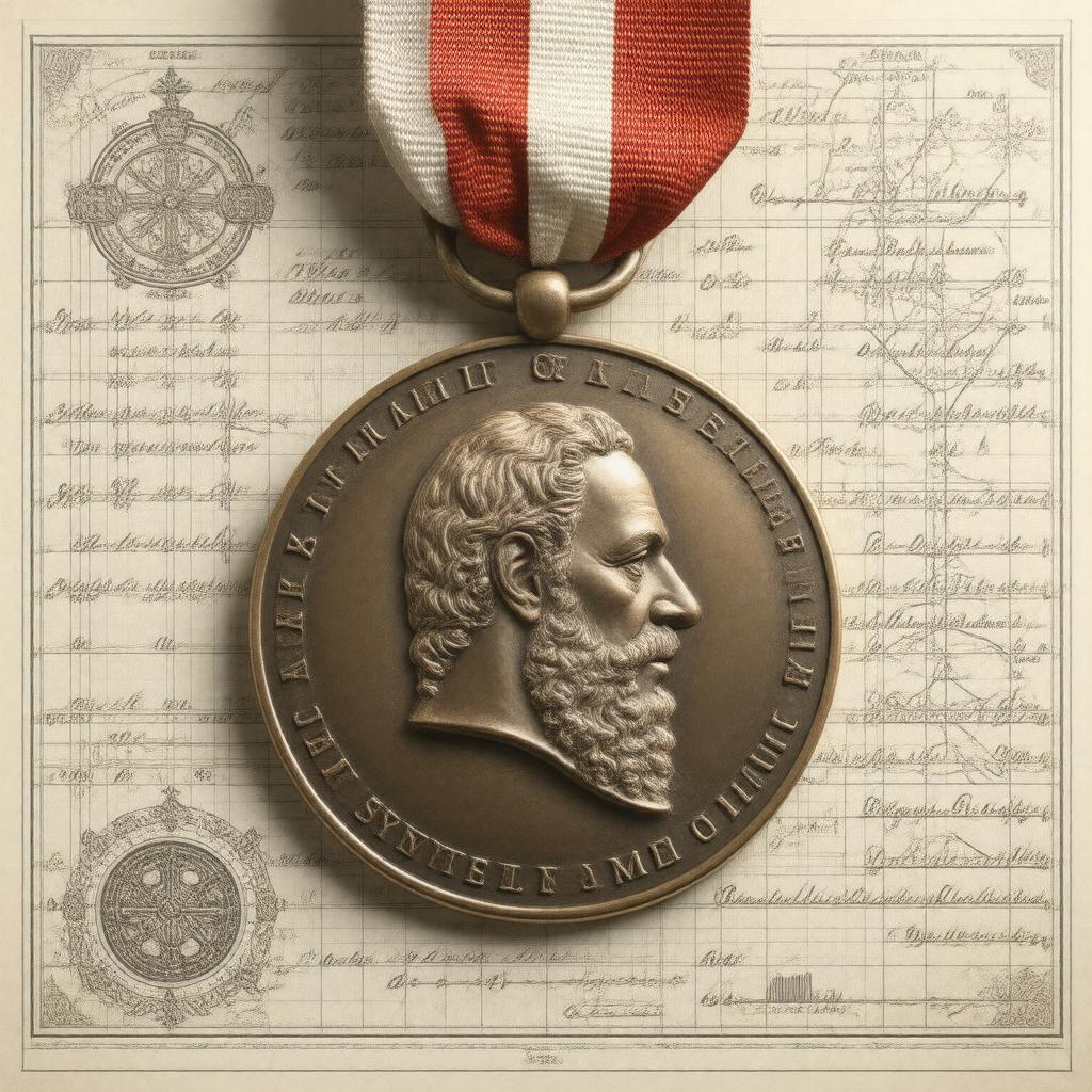 Click to view larger image AI-created image of Sylvester Medal