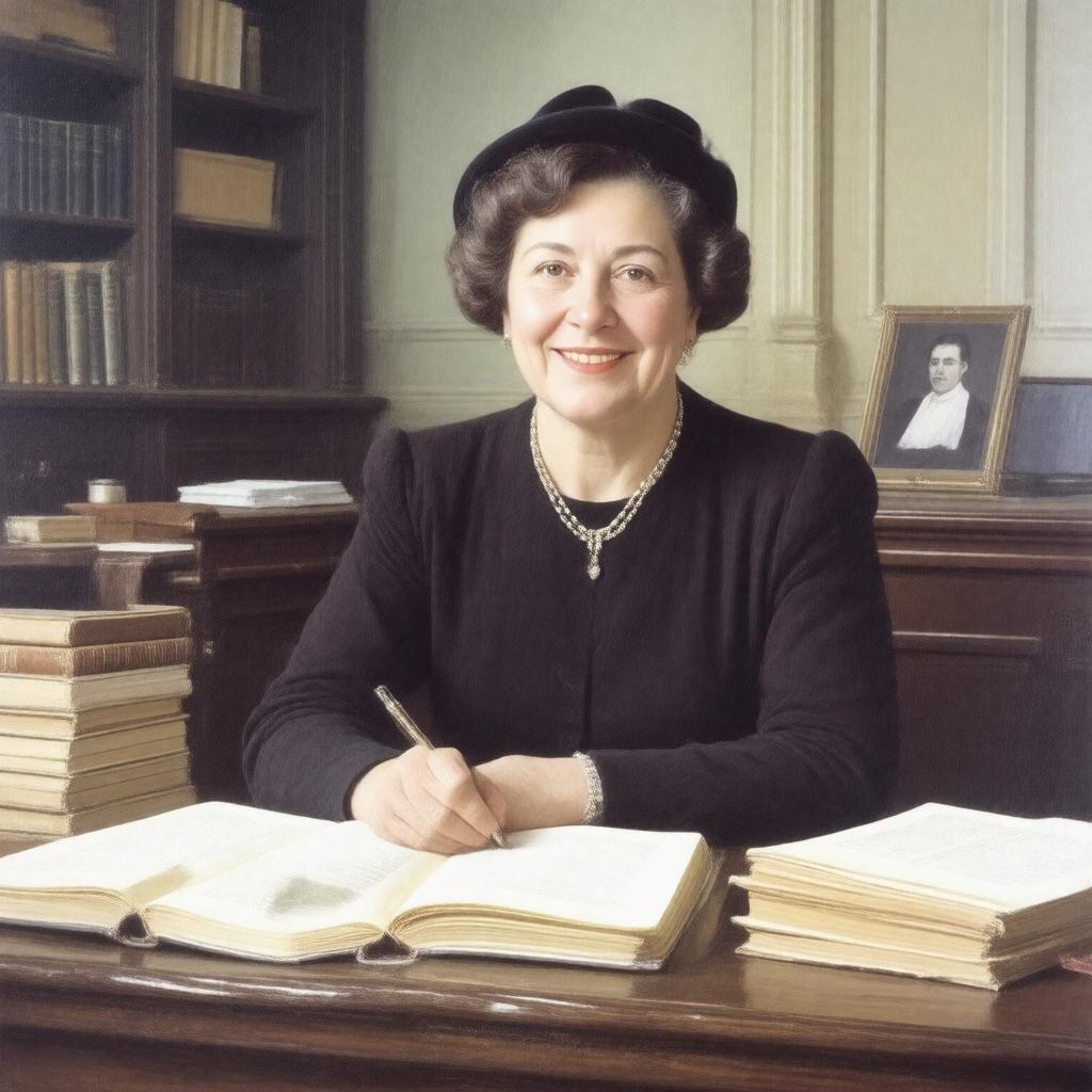 AI-created image of Sylvia Beach