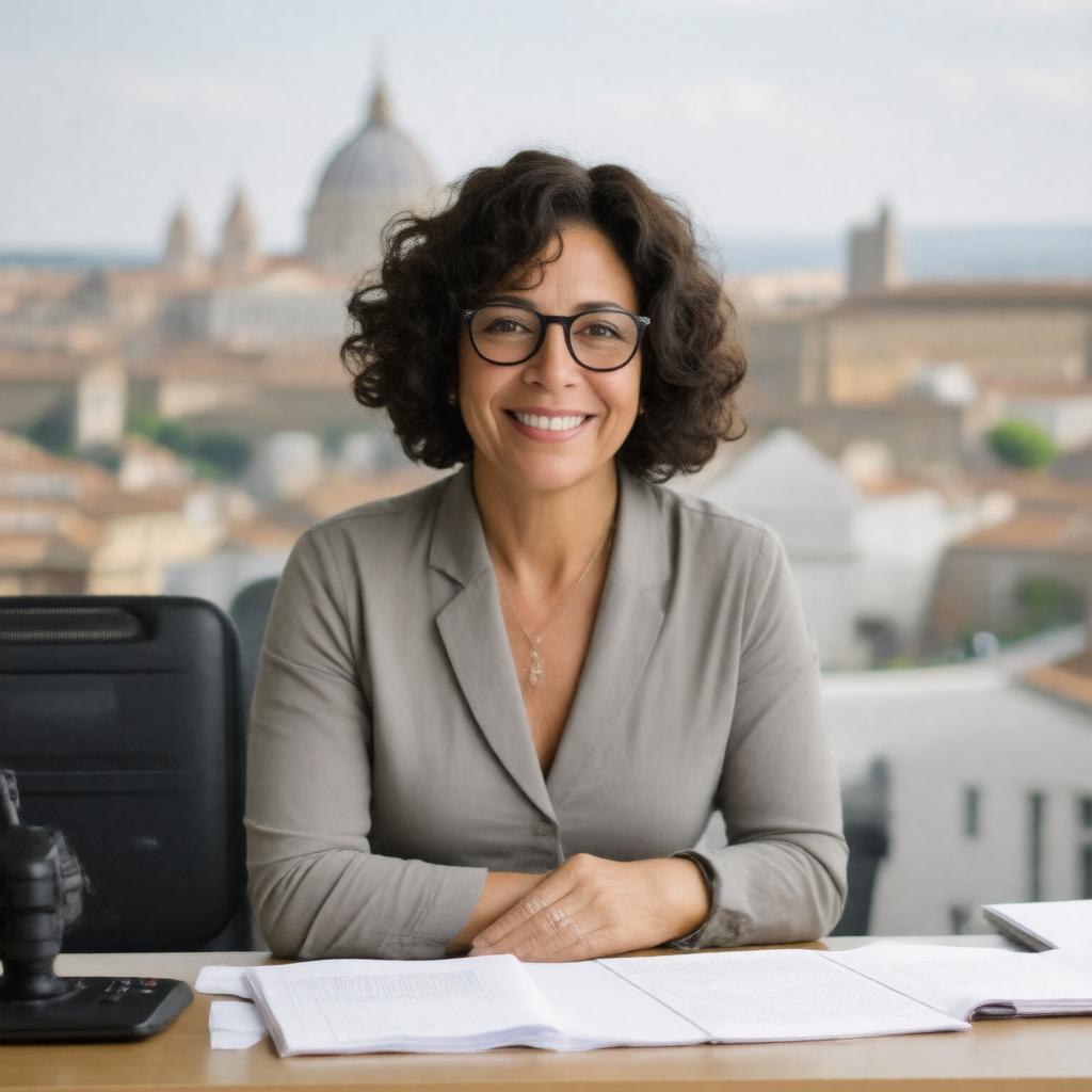 AI-created image of Sylvia Poggioli