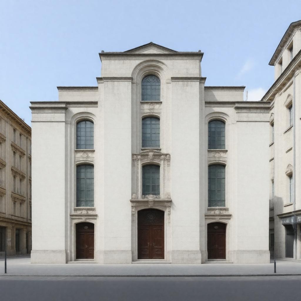 AI-created image of Synagogue de la Paix