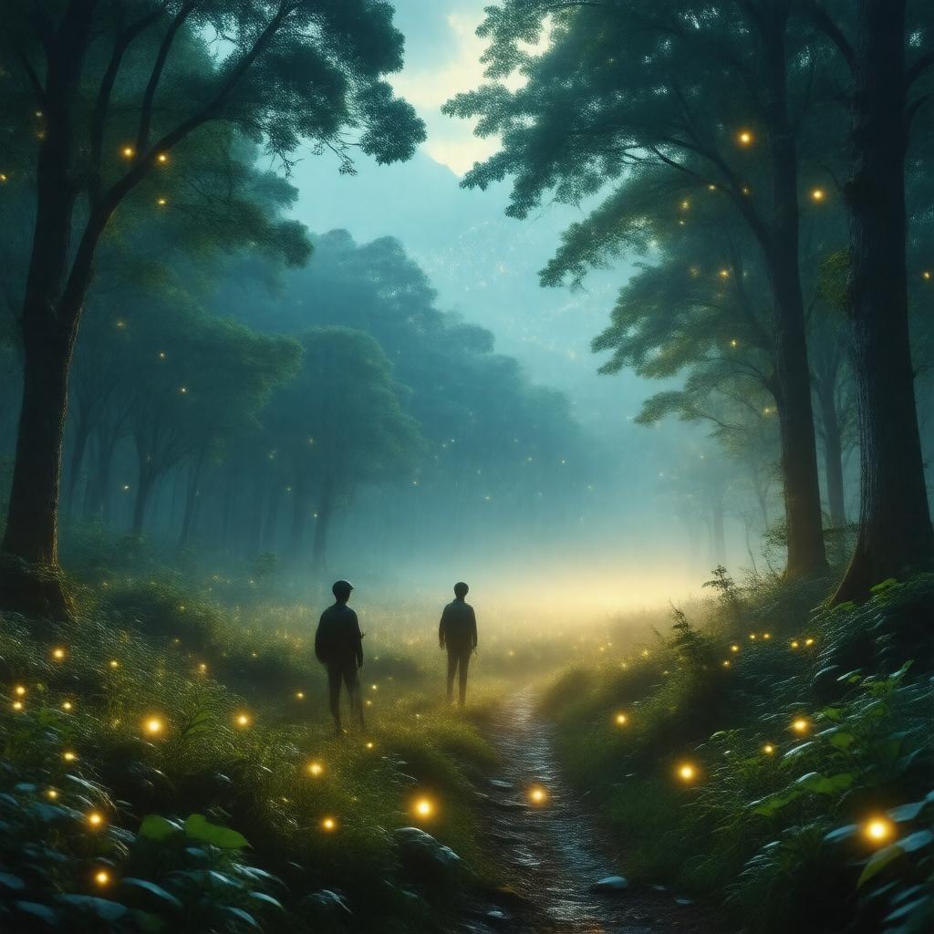 Click to view larger image AI-created image of Synchronous Firefly Viewing