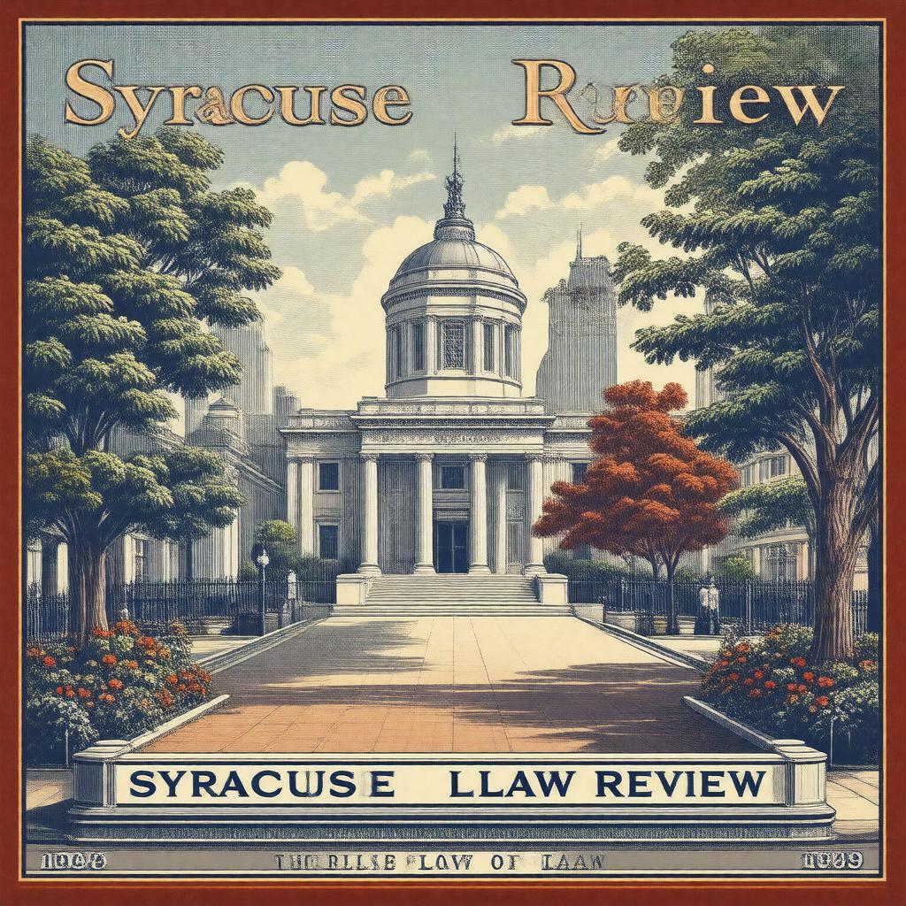 Click to view larger image AI-created image of Syracuse Law Review