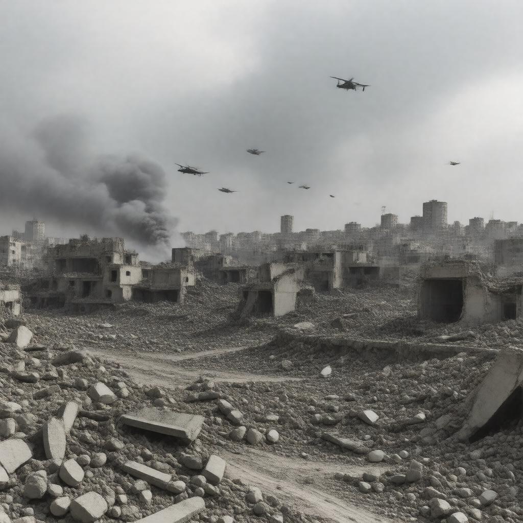 AI-created image of Syrian Civil War