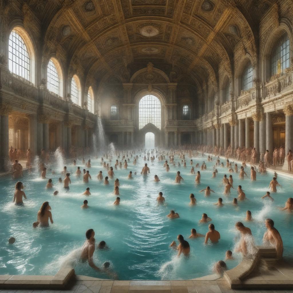 Click to view larger image AI-created image of Széchenyi Thermal Bath