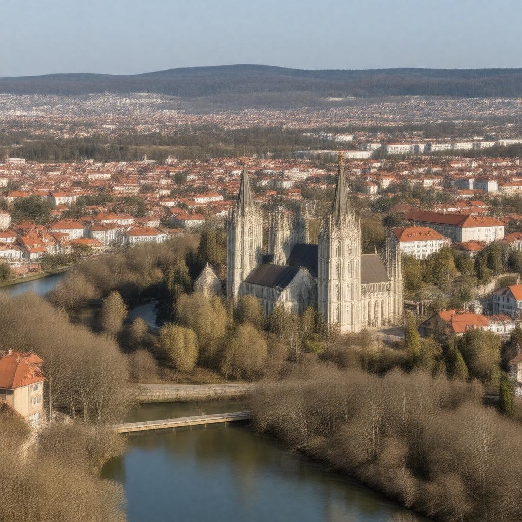 AI-created image of Székesfehérvár, Hungary
