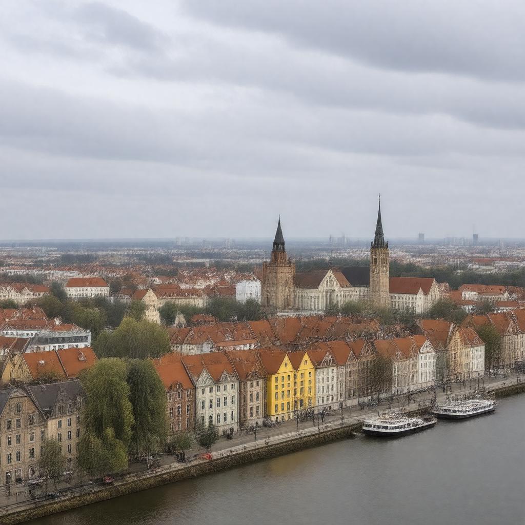 AI-created image of Szczecin