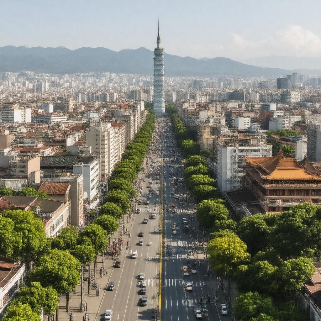 AI-created image of Táiběi