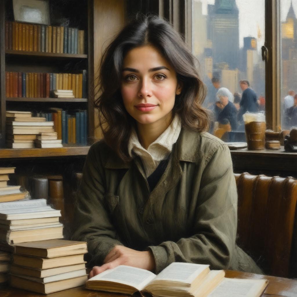 AI-created image of Téa Obreht