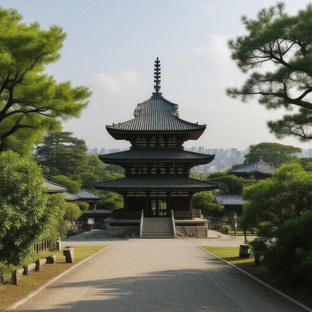 AI-created image of Tō-ji, Kyoto