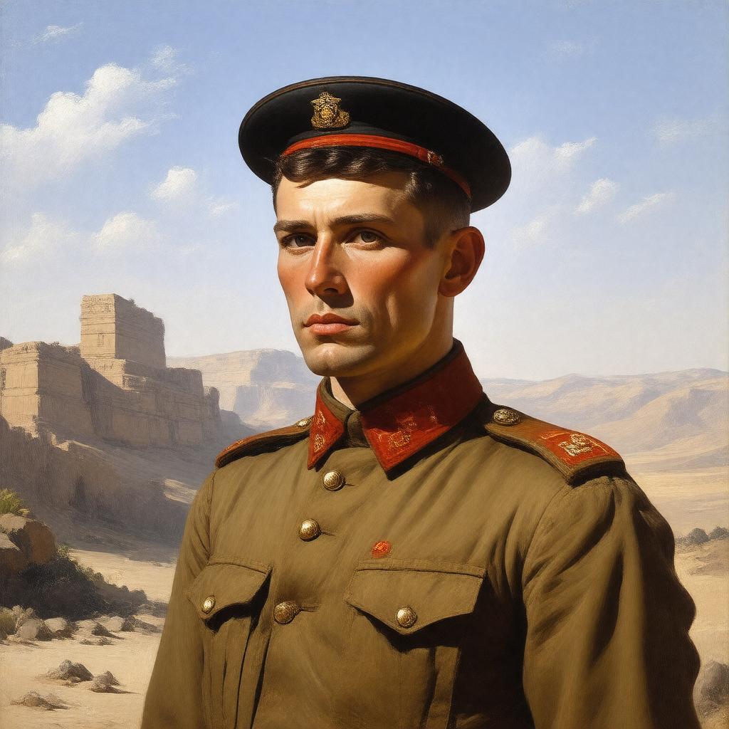 AI-created image of T. E. Lawrence