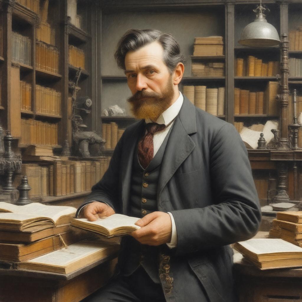 AI-created image of T. J. Cobden-Sanderson