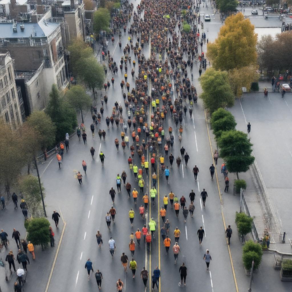 AI-created image of TCS New York City Marathon