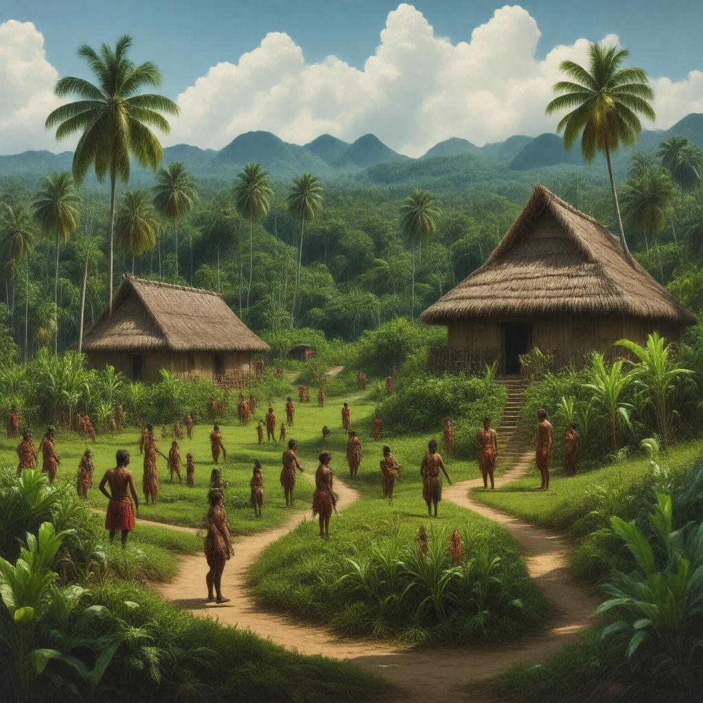 AI-created image of Taíno people