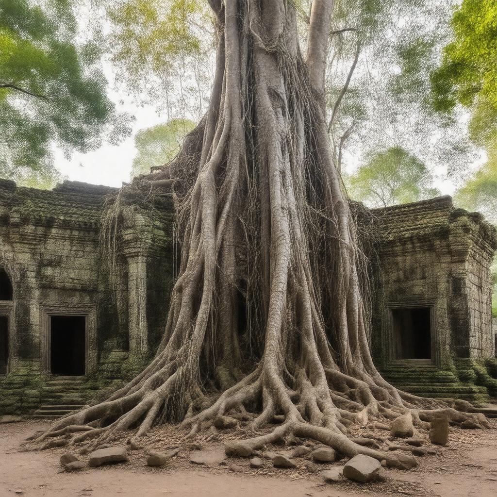 AI-created image of Ta Prohm