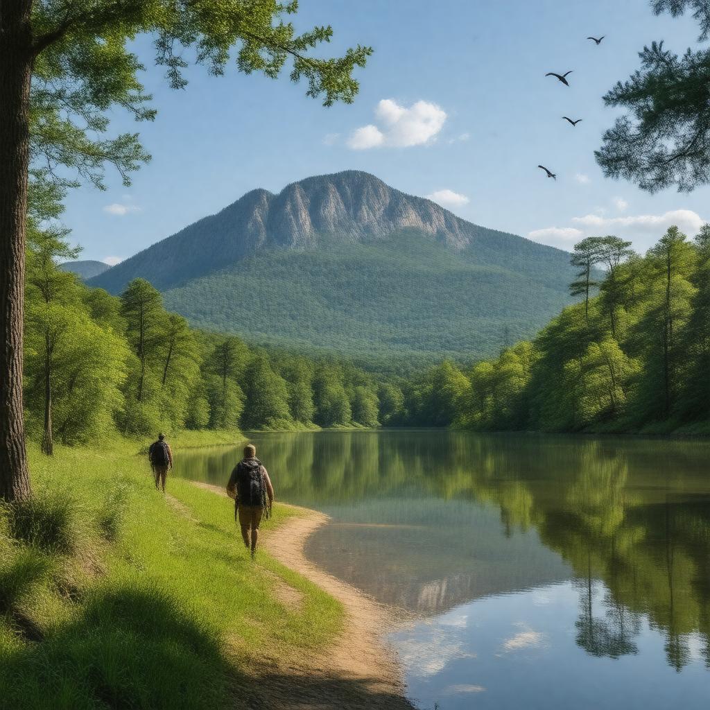 AI-created image of Table Rock State Park