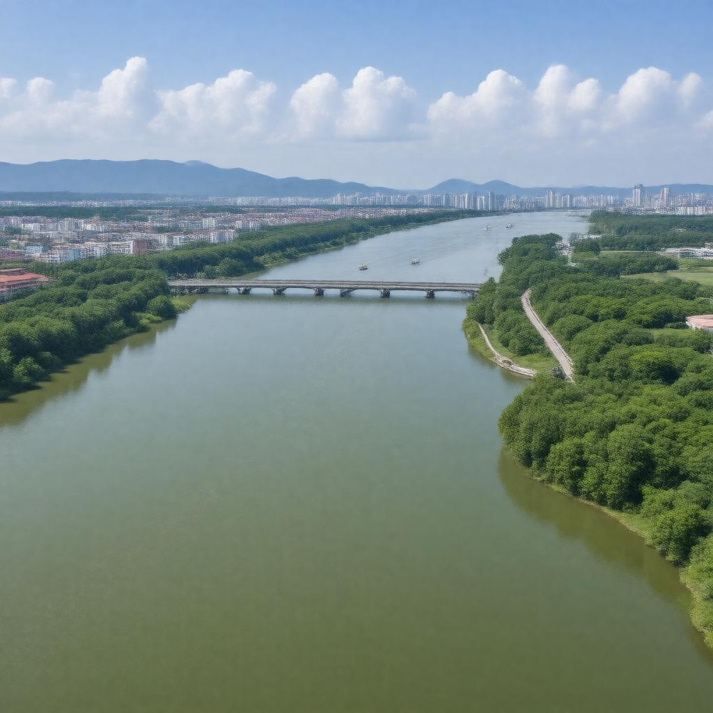 AI-created image of Taedong River