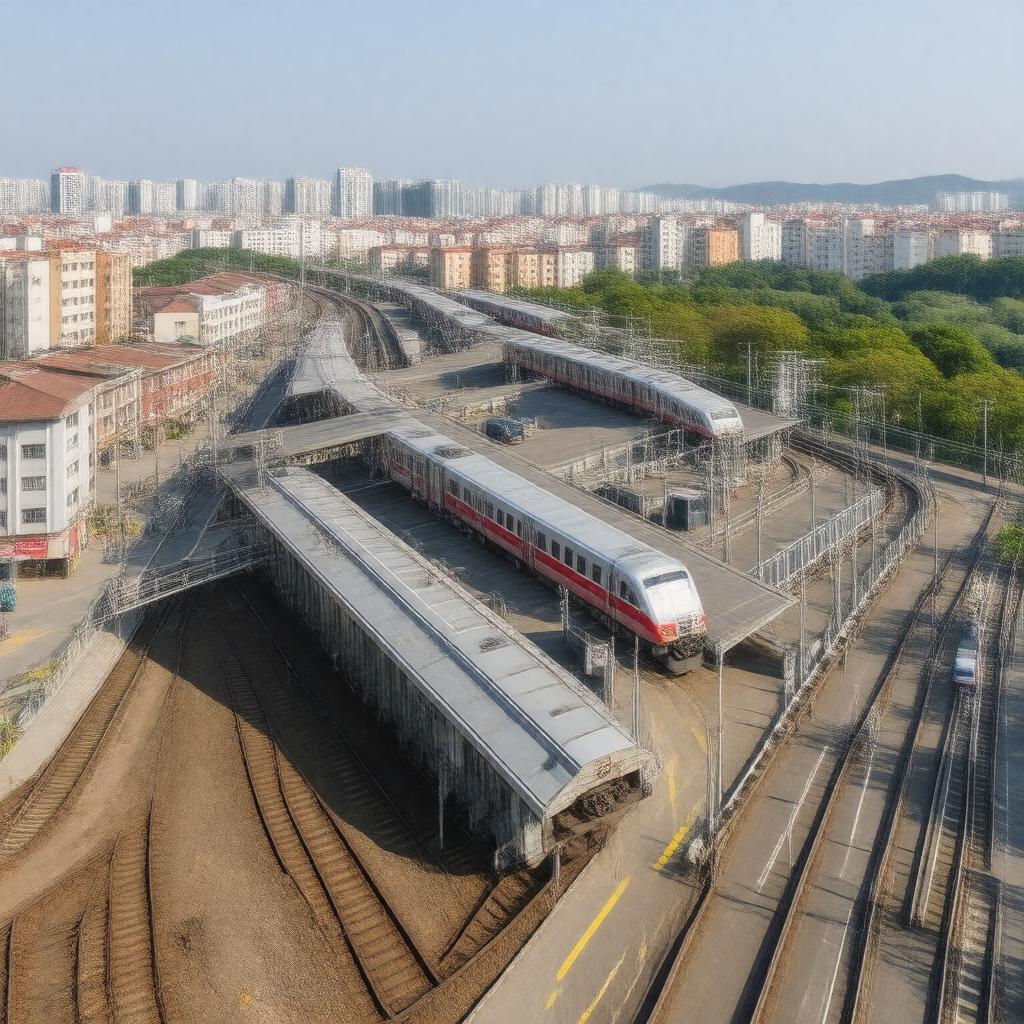 AI-created image of Taehwagang Station