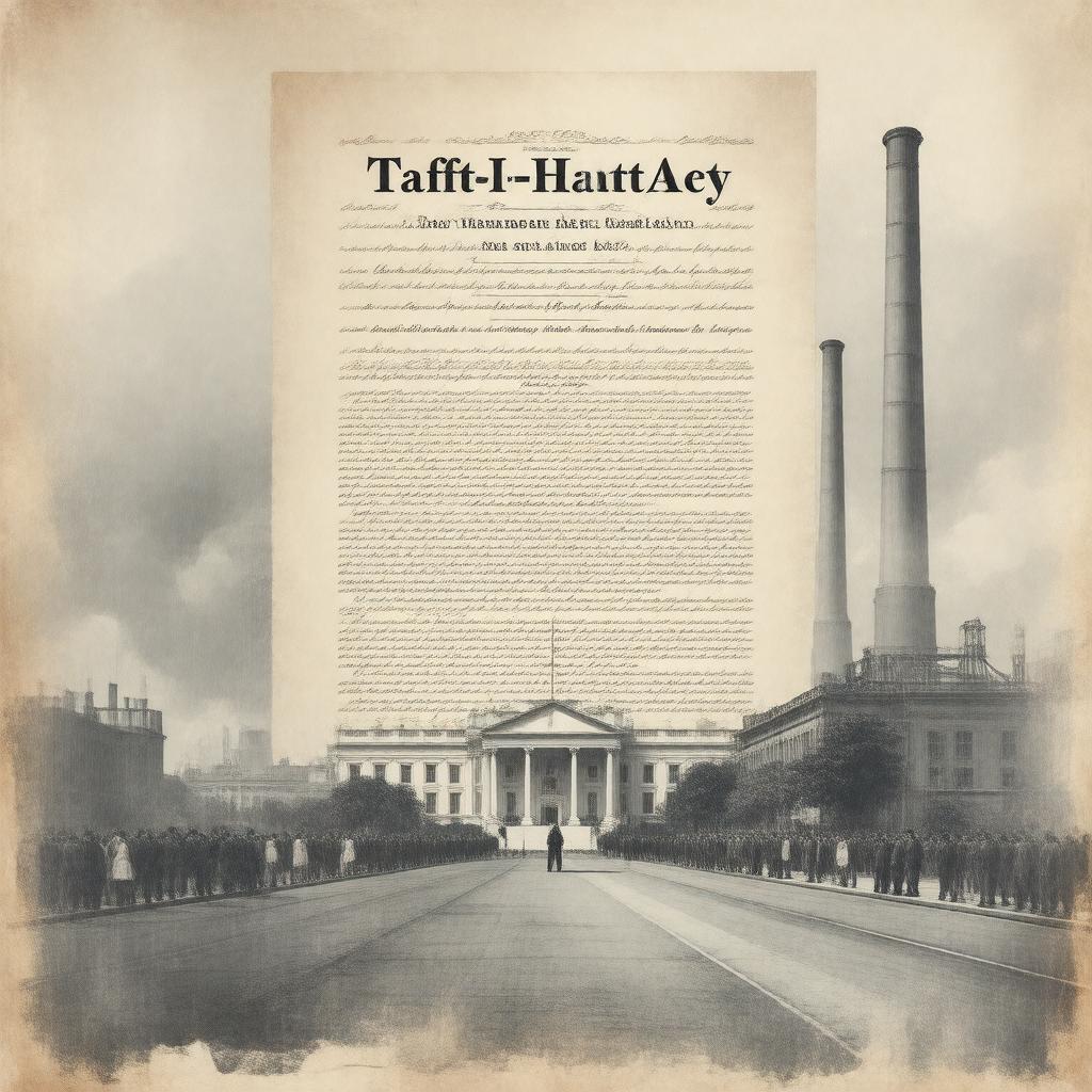 AI-created image of Taft-Hartley Act