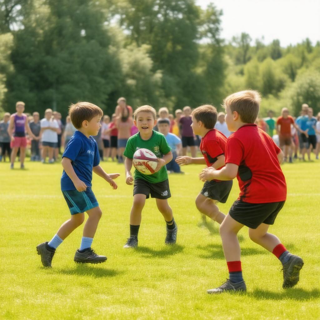 AI-created image of Tag rugby