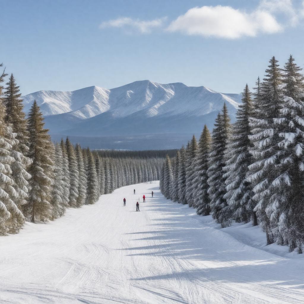 AI-created image of Tahoe Donner Cross Country Ski Center