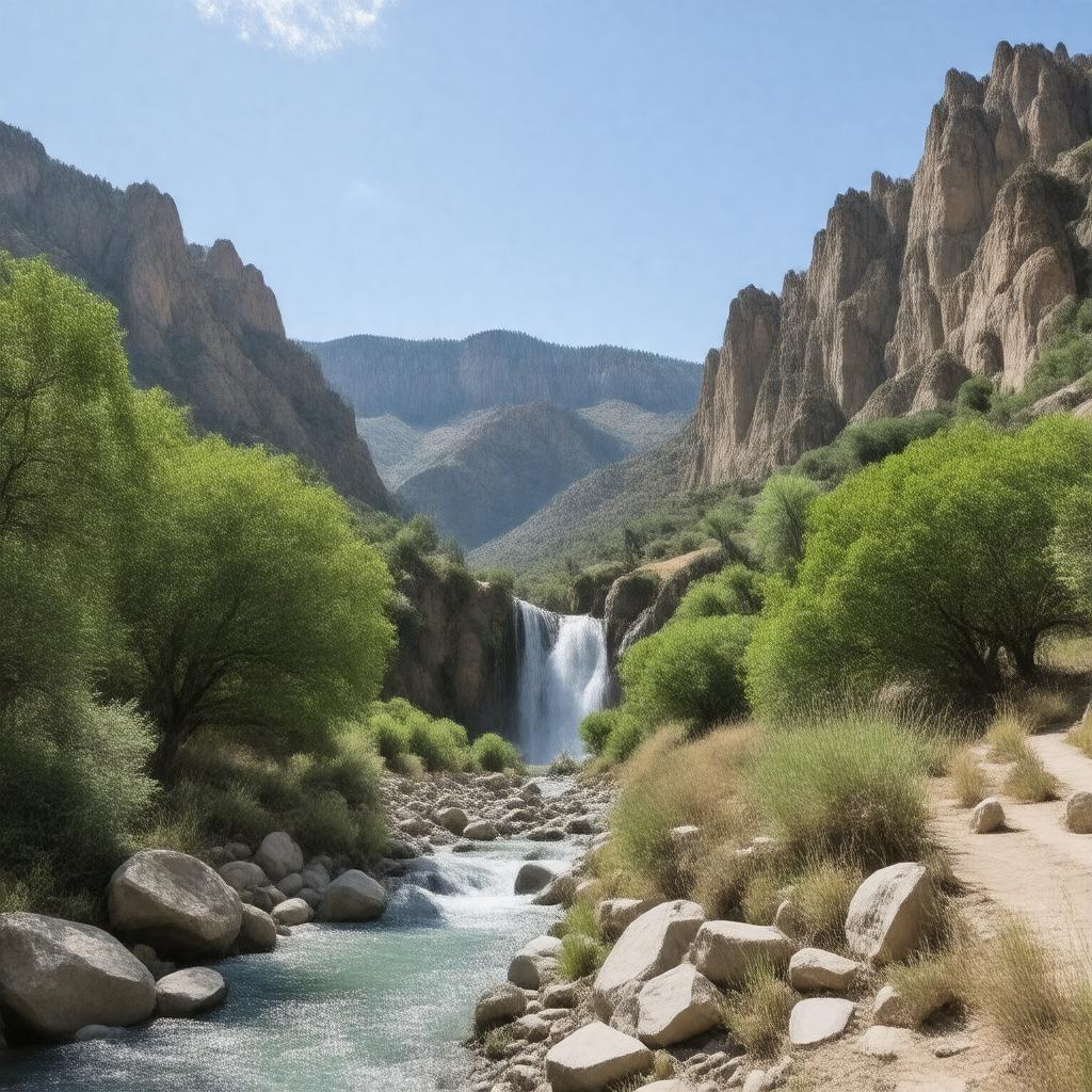 AI-created image of Tahquitz Canyon