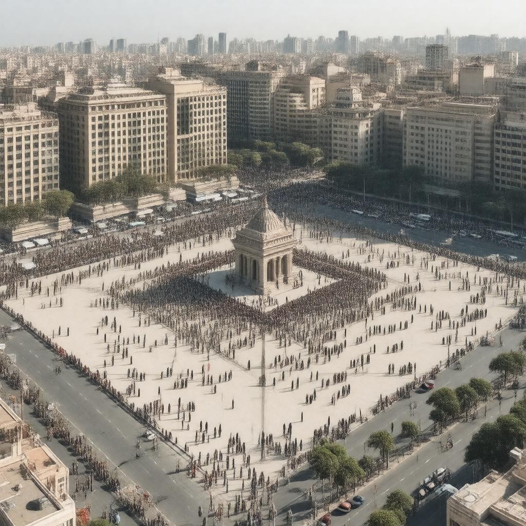 AI-created image of Tahrir Square