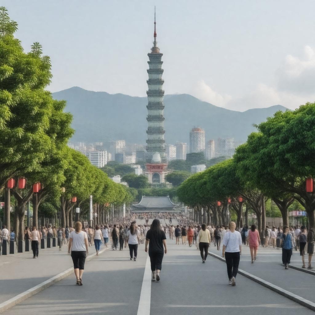 AI-created image of Taipei City
