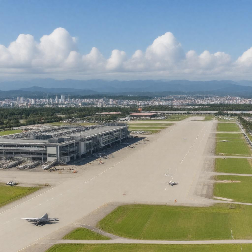 AI-created image of Taipei Songshan Airport