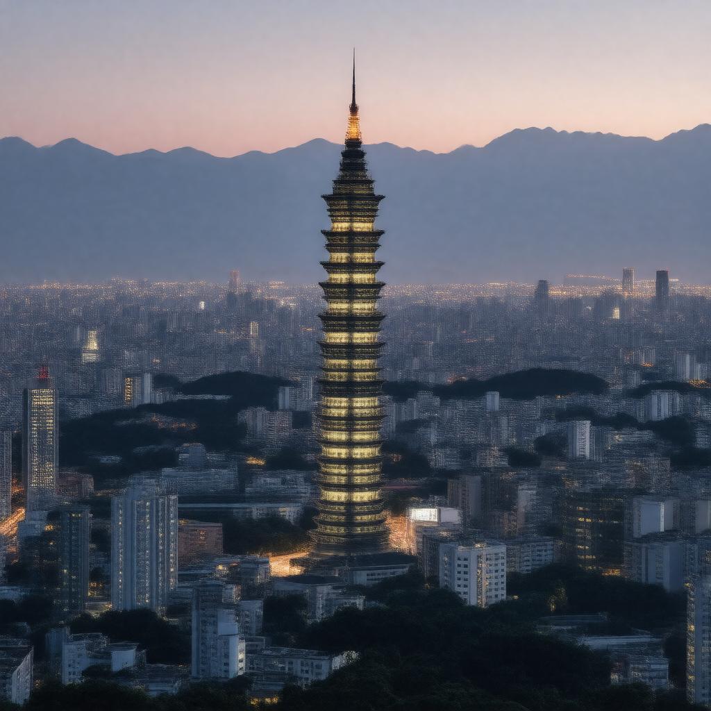 AI-created image of Taipei, Taiwan