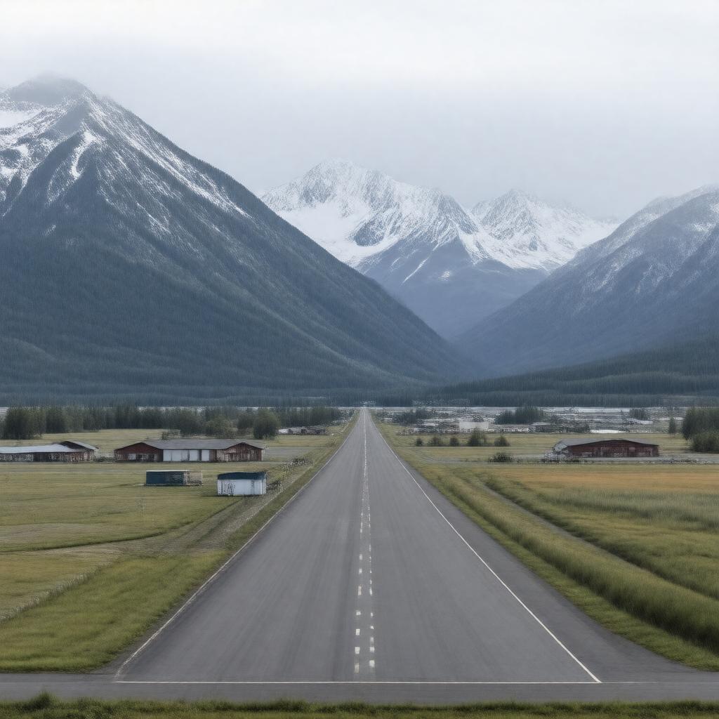 AI-created image of Talkeetna Airport