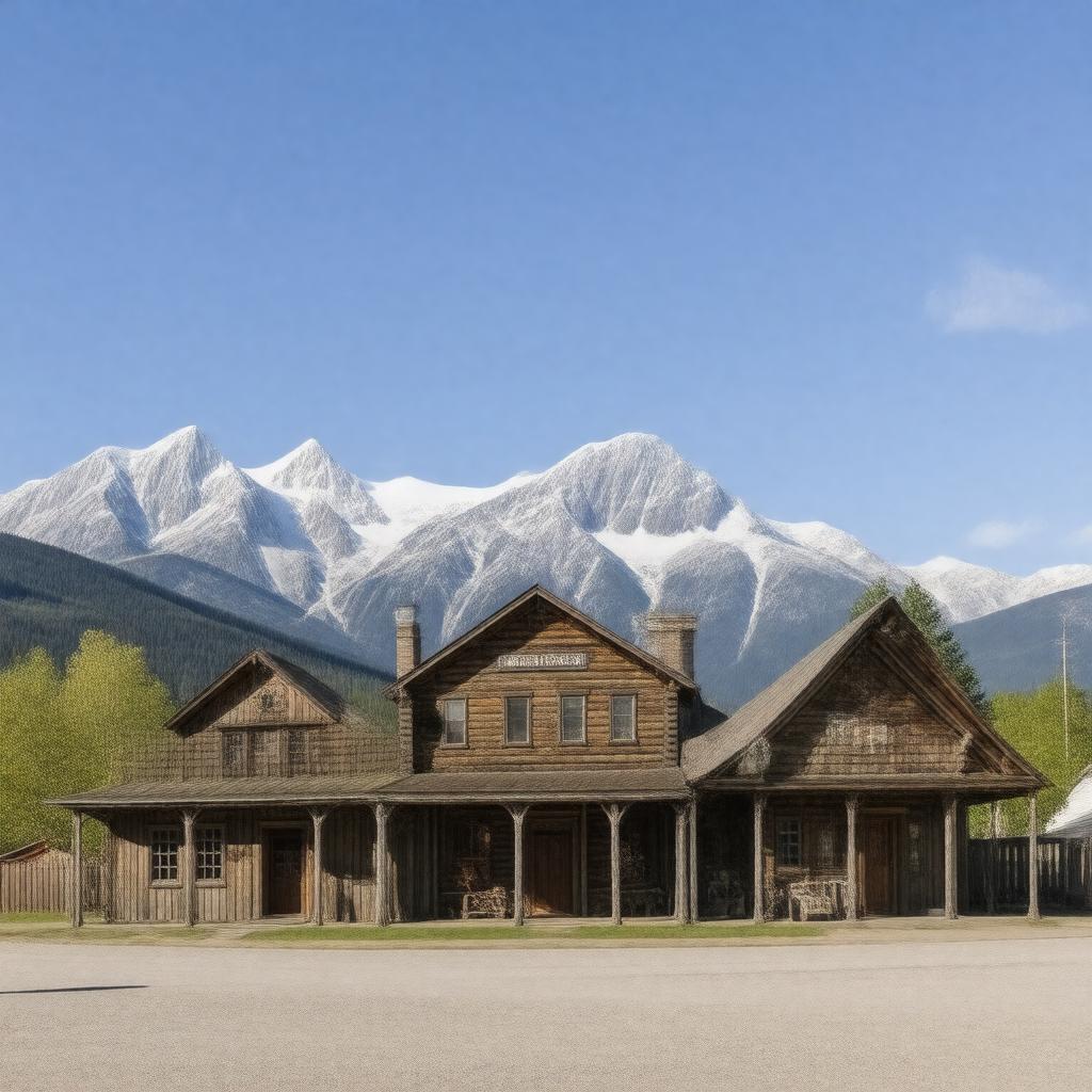 AI-created image of Talkeetna Historic District