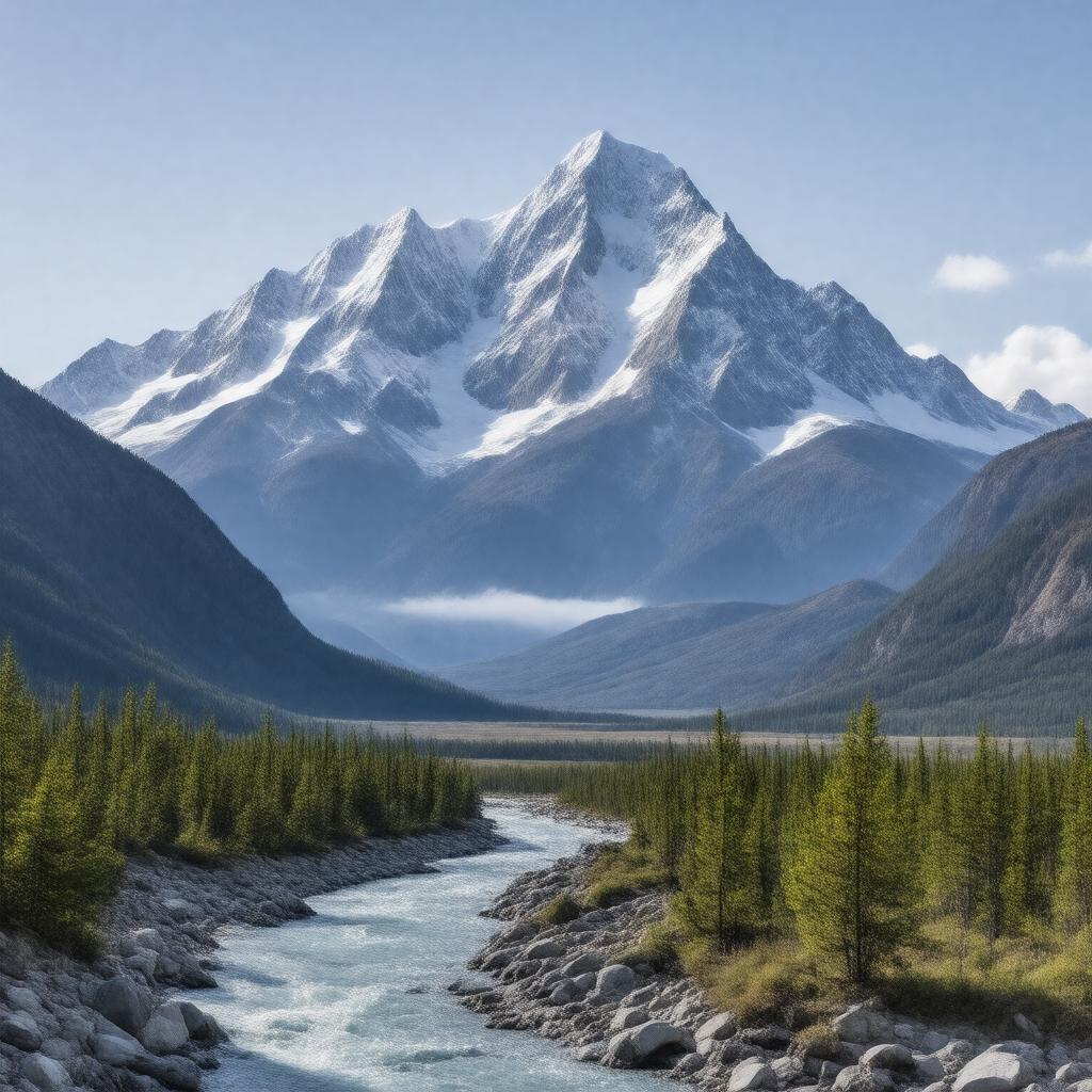 AI-created image of Talkeetna Mountains