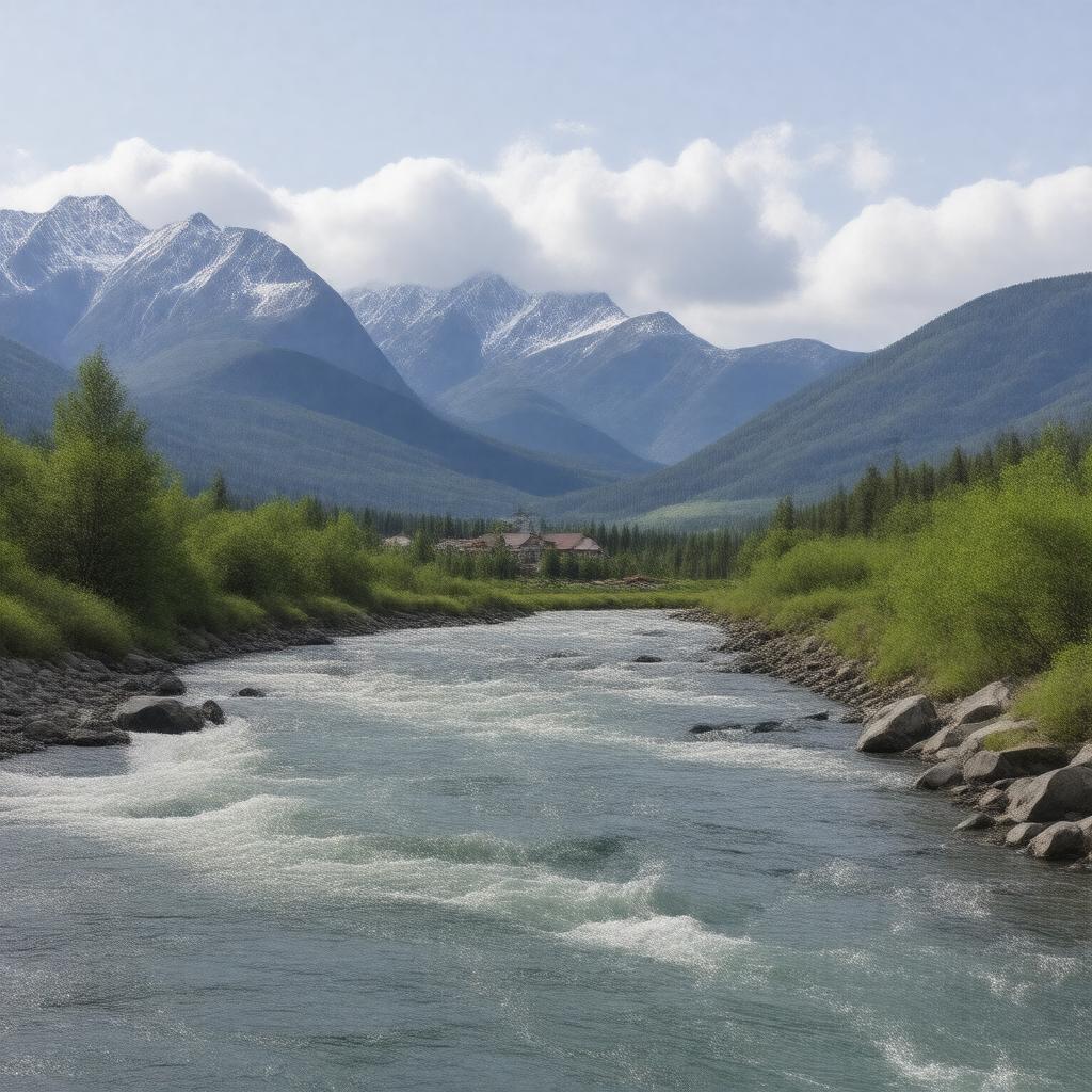 AI-created image of Talkeetna River