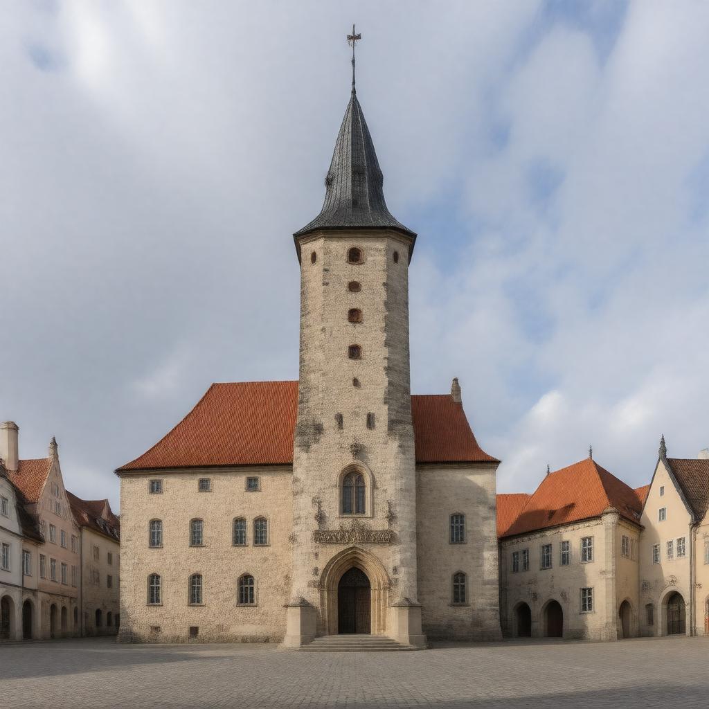 Click to view larger image AI-created image of Tallinn Town Hall