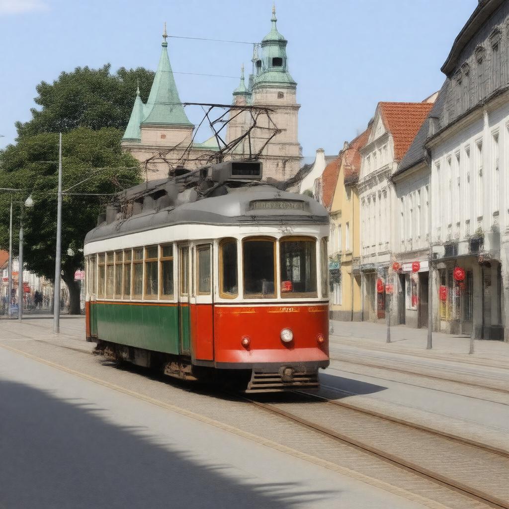 AI-created image of Tallinn Tram