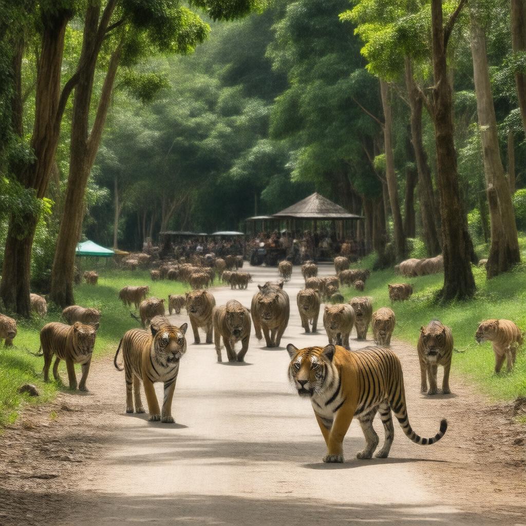 AI-created image of Taman Safari Indonesia