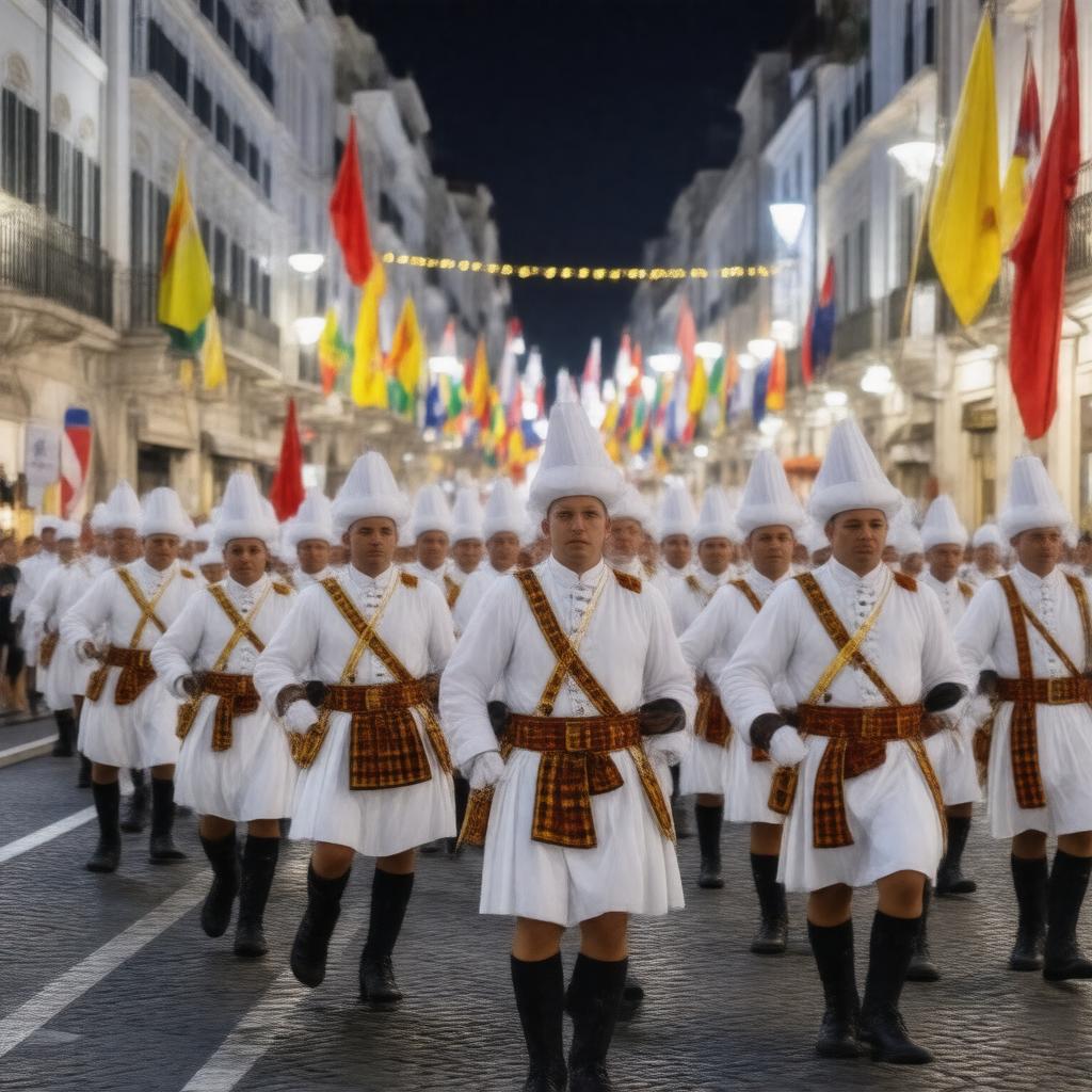 AI-created image of Tamborrada