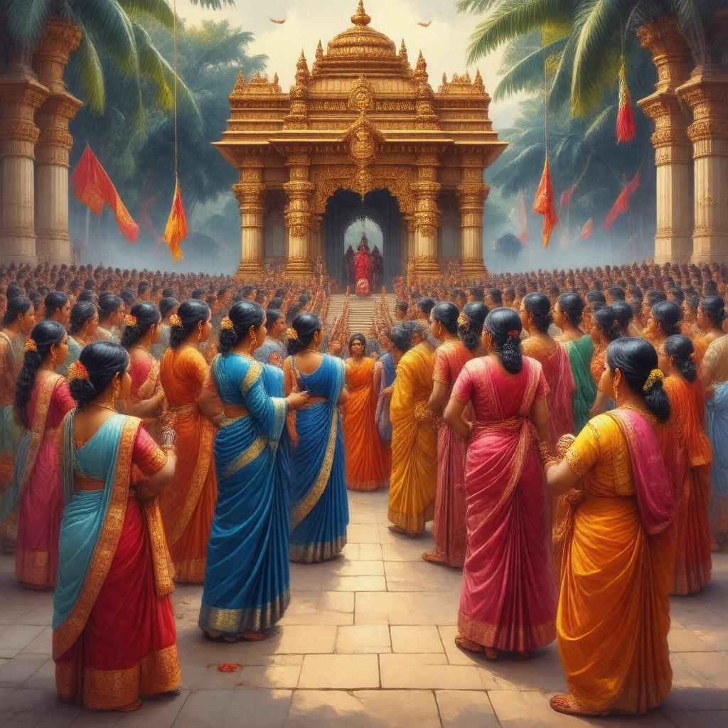 AI-created image of Tamil people