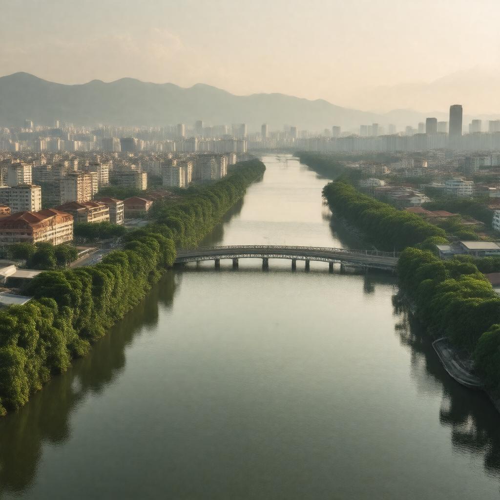 AI-created image of Tamsui River